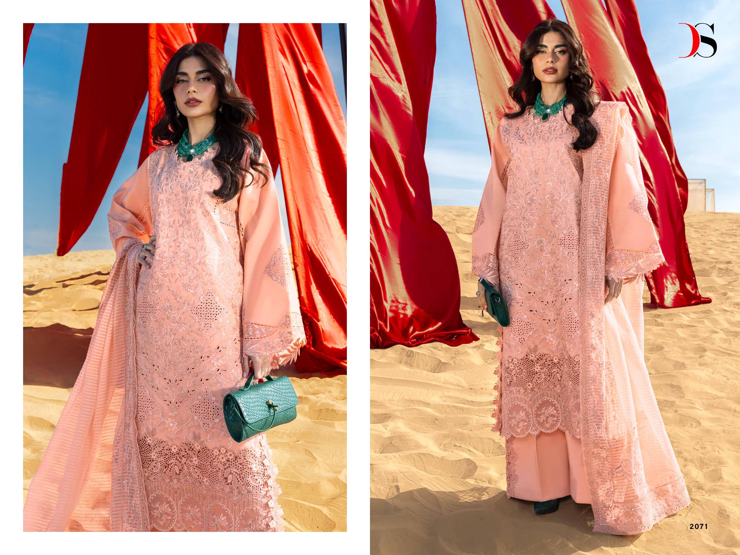RANGRASIYA vol-6  by  DEEPSY SUITS 2071 To 2076 Series Beautiful Pakistani Suits Wear Pure Cotton Dresses At Wholesale Price